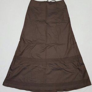 J CREW Brown Full A-Line Skirt, Size 2